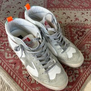 Golden Goose Mid Star Leather Sneakers